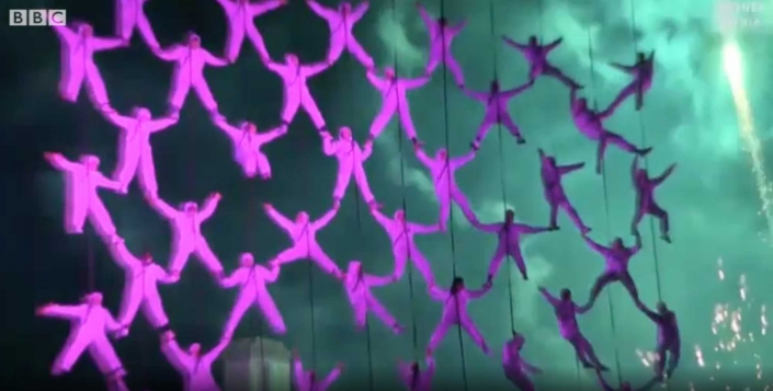 necca-bbc-news-january-2014-FEAT photo of an extravagant aerial performance with multiple people in the air