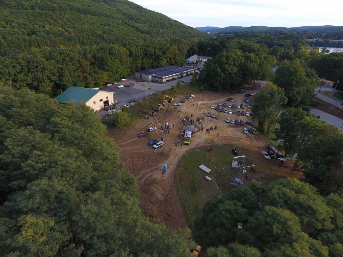 necca-brattleboro-reformer-march-2016-FEAT photo of the construction site for the new NECCA building