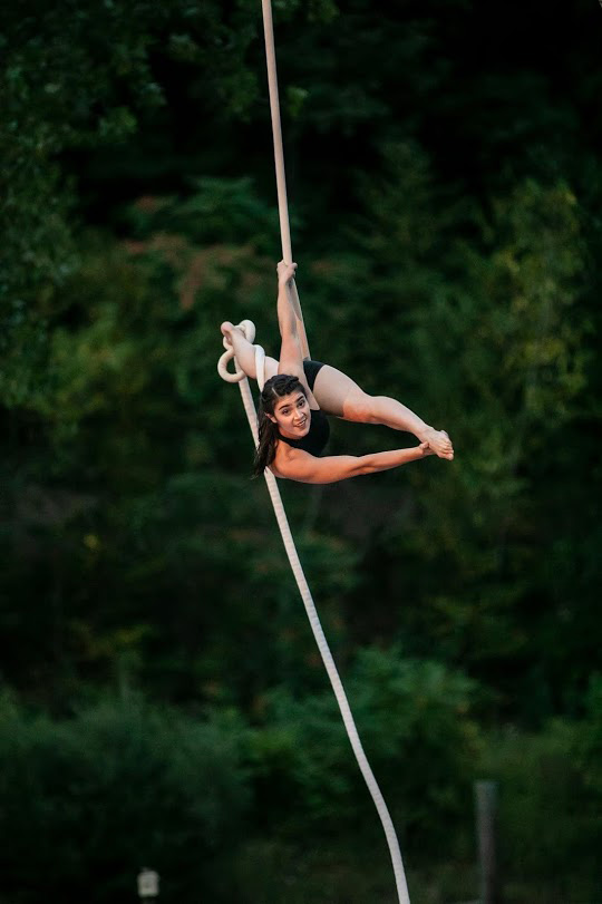 lauren uvino on rope