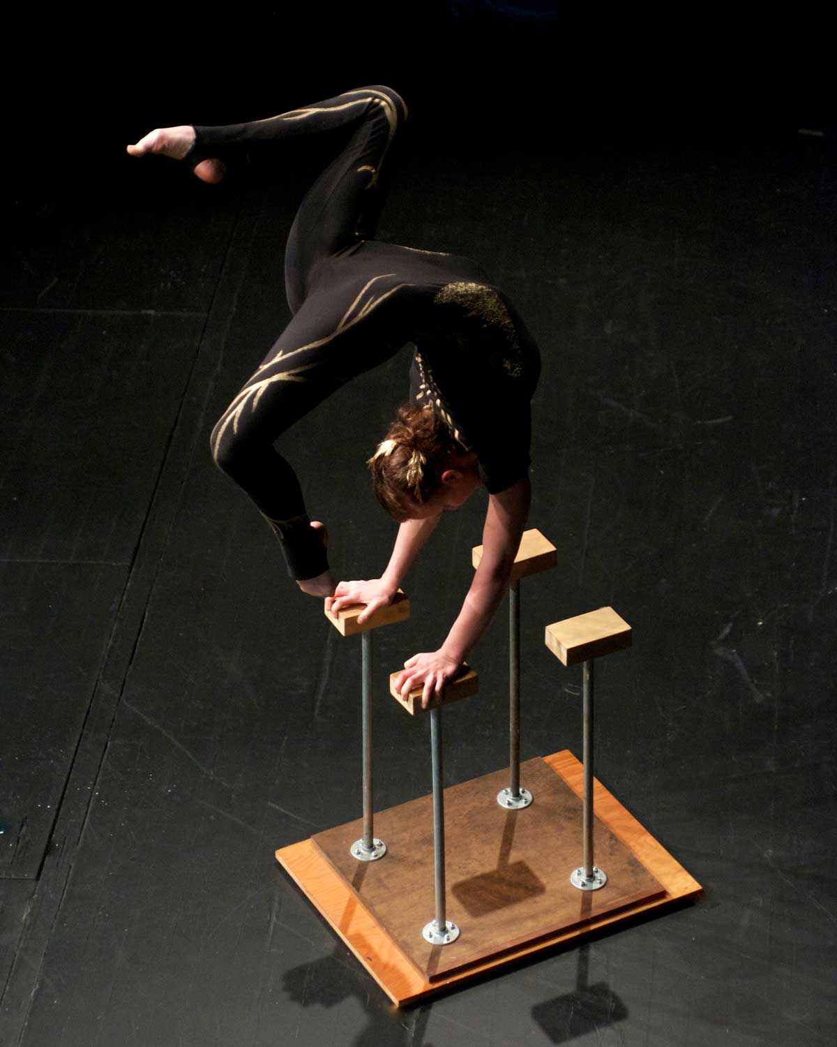 image of elsa hall on handstand canes